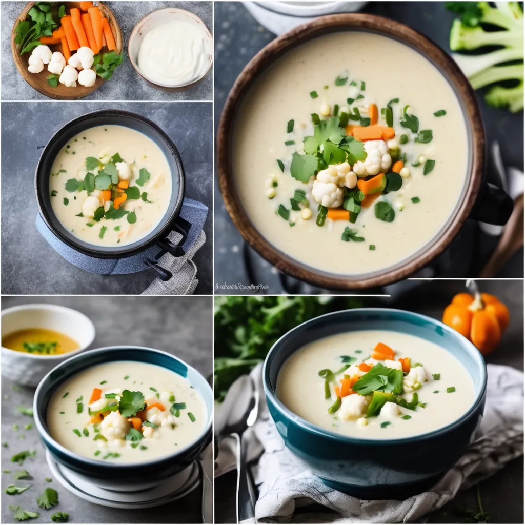 Pot Keto Cauliflower Soup