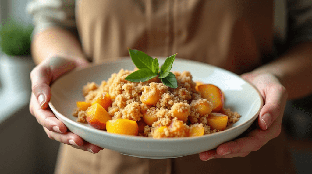 Peach Crumble recipe