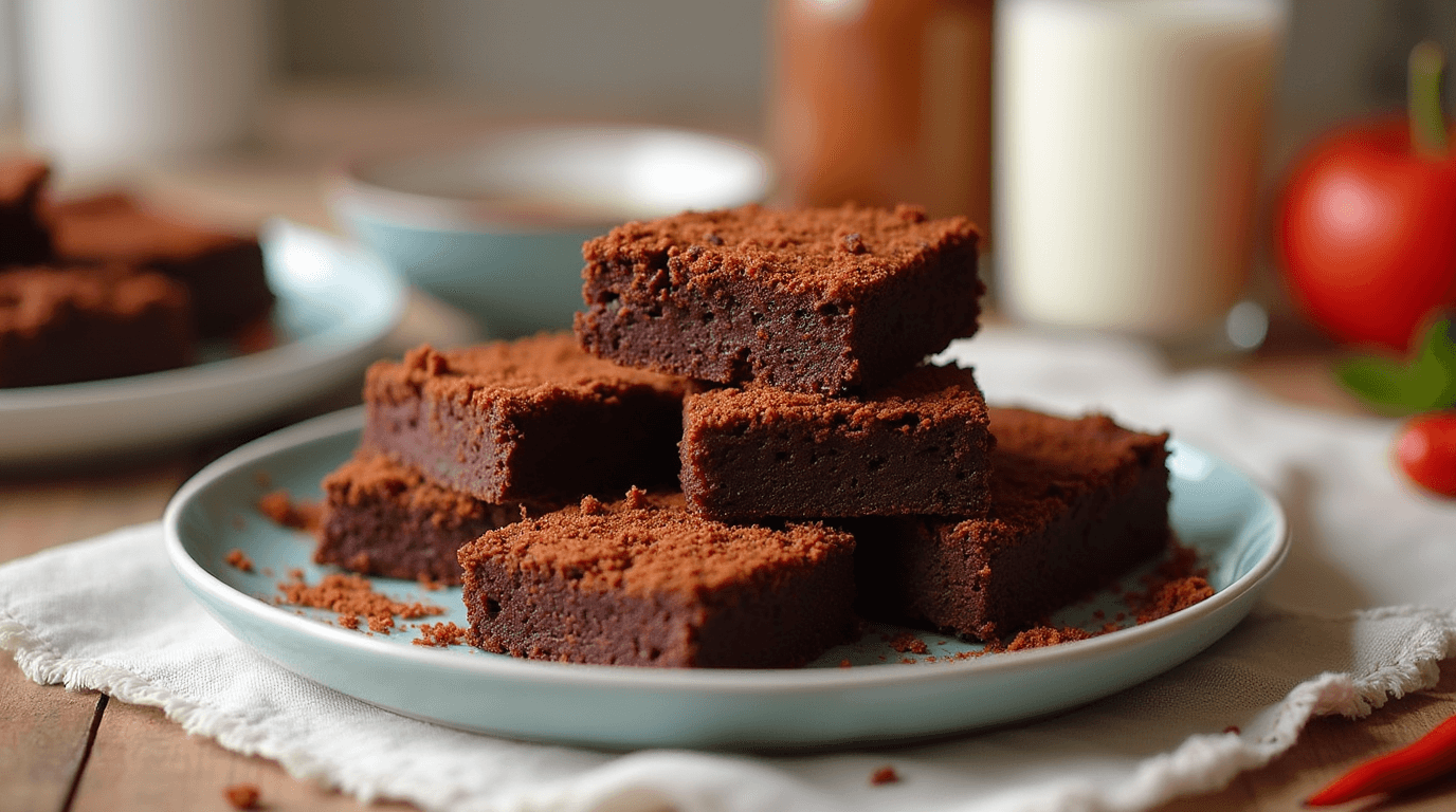 Mexican Hot Chocolate Brownies